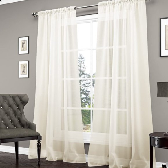 VUE SIGNATURE Sheer Curtain (Two panels) - Picture 1 of 3